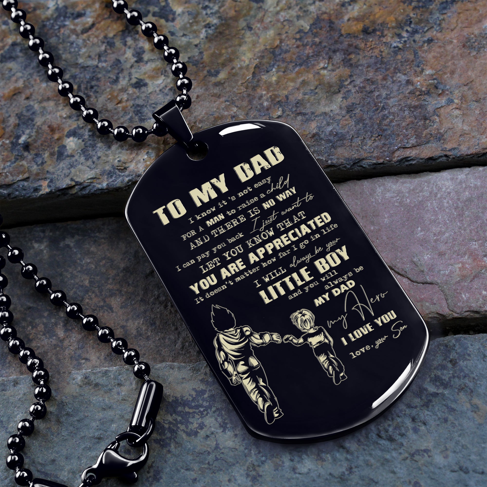 G2 - To My Dad - Son- Dog Tag - Viking - Father's day