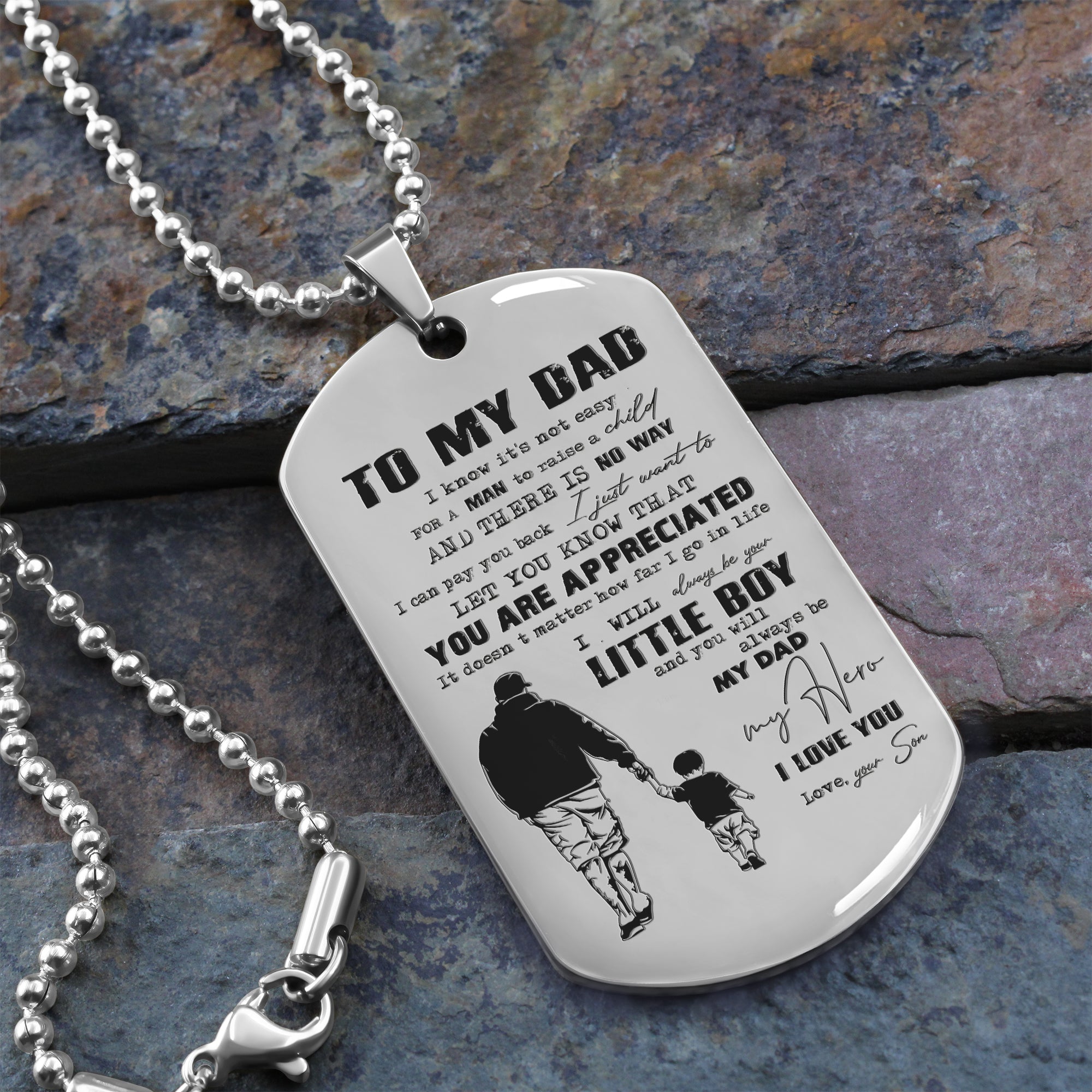 G2 - To My Dad - Son- Dog Tag - Viking - Father's day