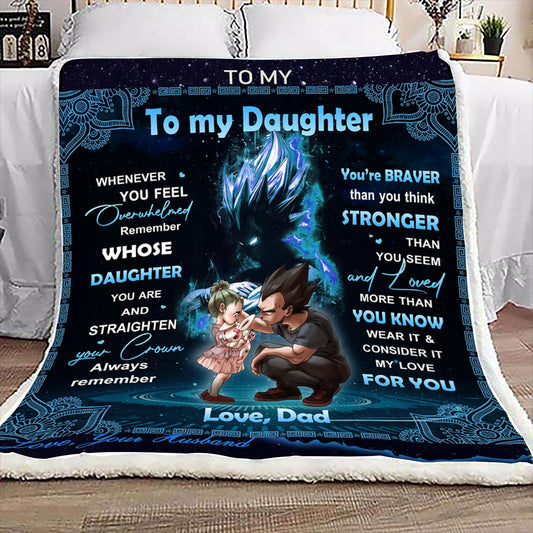(BL3) TO MY DAUGHTER YOU ARE STRONGER THAN YOU BILIEVE-BLANKET
