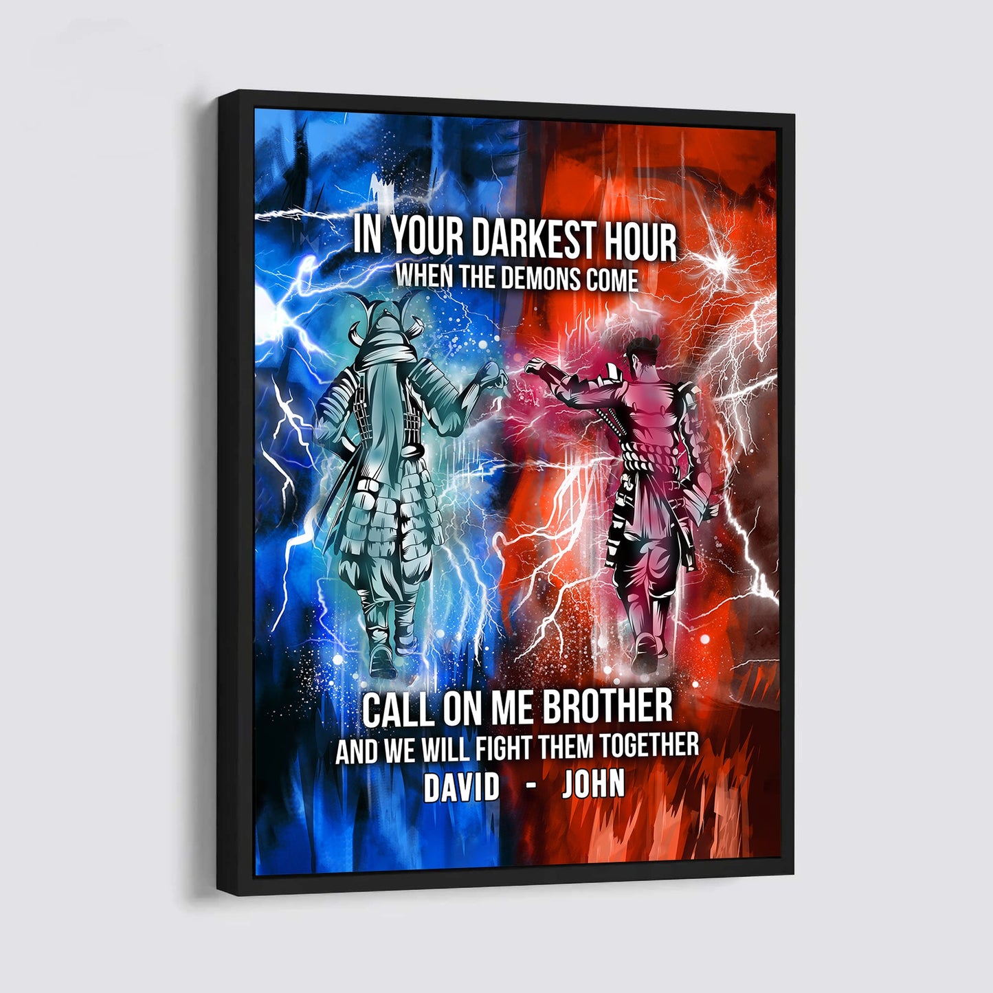 LIGHTING FRAME CANVAS CALL ON ME BROTHER- DRAGON BALL - GOKU VEGETA- SOLDIER - NARUTO - CANVAS POSTER ALL STYLE