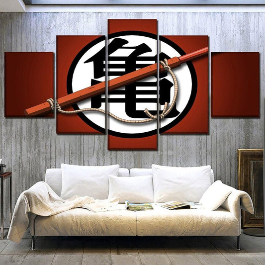 Dragon Ball - 5 Pieces Wall Art - Kame Sect - Printed Wall Pictures Home Decor - Dragon Ball Poster - Dragon Ball Canvas