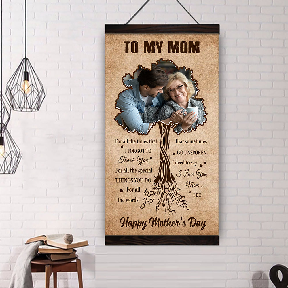 (M2) TO MY MOM- SON -FAMILY - CANVAS POSTER