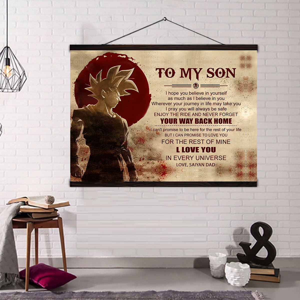 (CV26) - English - To My Son Poster - Canvas - Your Way Back Home