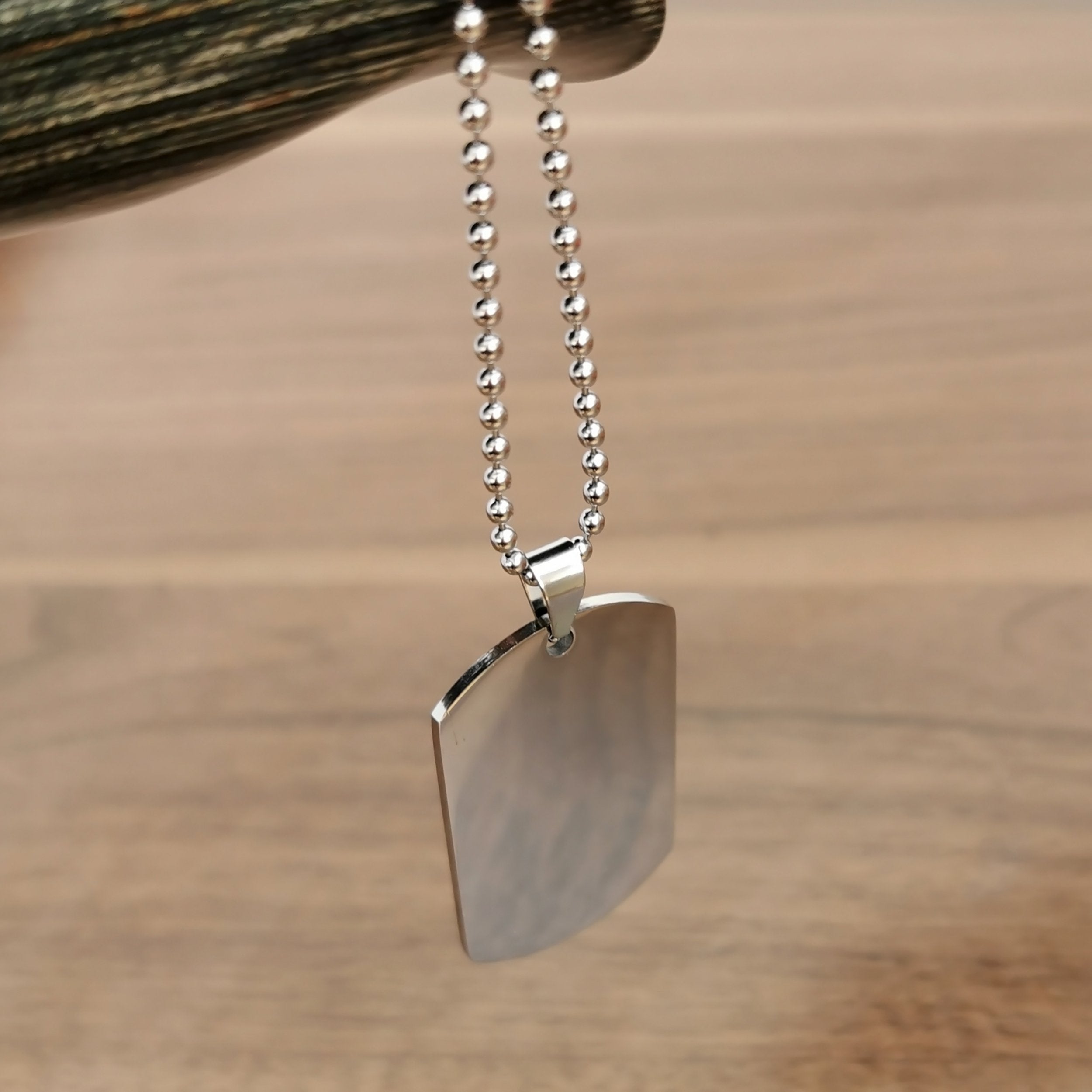 DRD018 - Quitting Is Not - Goku - Dragon Ball - Engrave Silver Dog Tag