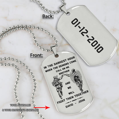 BR6 Angel Wing Call on me Brother- Dragon ball - Goku Vegeta- Soldier - Naruto - Engraved Dog Necklace All Style