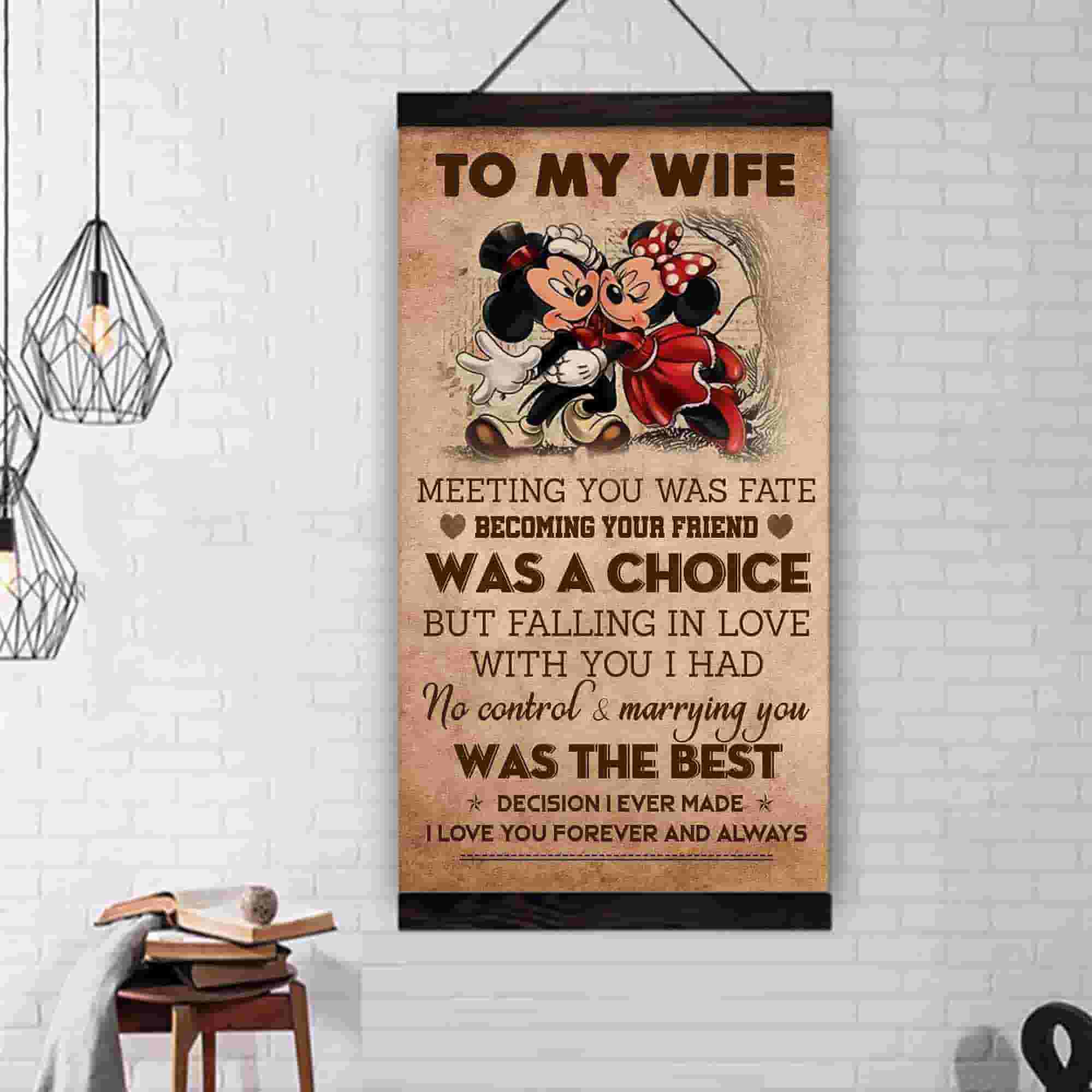 (X9A) TO MY WIFE-MEETING YOU WAS FATE-Carl & Ellie-UP - Family- CANVAS POSTER