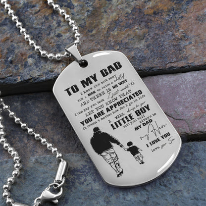 G2 - To My Dad - Son- Dog Tag  - Viking - Father's day