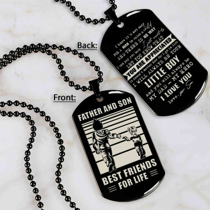TD1 - To My DAD- I know it is not easy- Dog Tag Two Side- Dragon Ball - Viking-Dad Son- Family