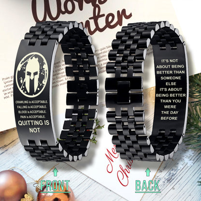 BA3 Quitting Is Not Bracelet - Goku- Vegeta-Dragonball- Viking-Spartan- Soldier