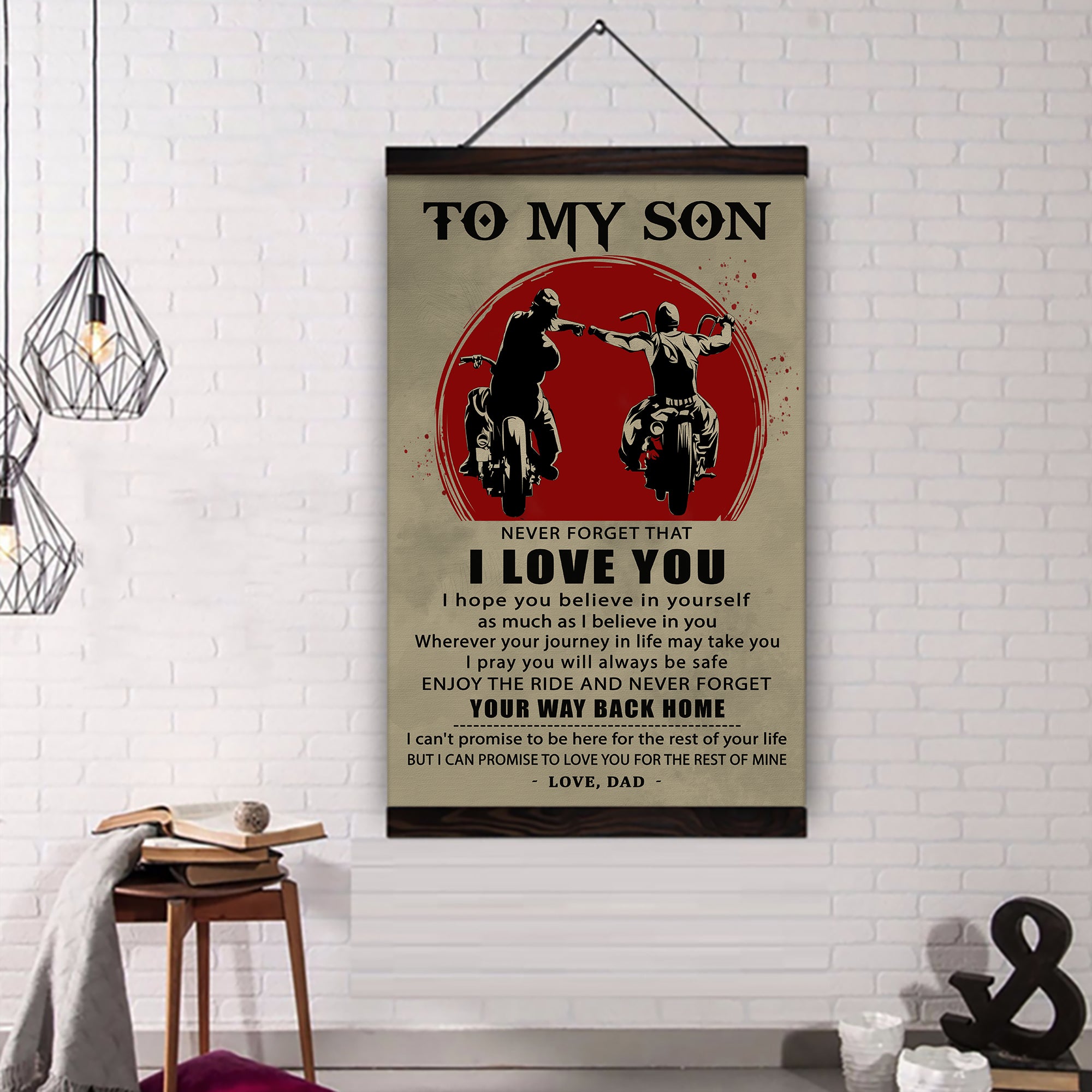 ( CV44) TO MY SON- NEVER LOSE - DRAGON BALL - GOKU VEGETA- SOLDIER - NARUTO - CANVAS POSTER ALL STYLE