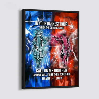 LIGHTING FRAME CANVAS CALL ON ME BROTHER- DRAGON BALL - GOKU VEGETA- SOLDIER - NARUTO - CANVAS POSTER ALL STYLE