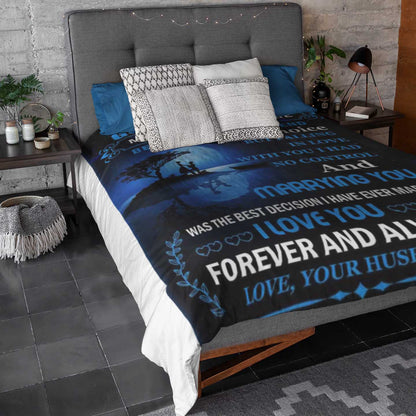 (C2)  - TO MY GORGEOUS WIFE - MEETING YOU WAS FATE-BLANKET- CANVAS - POSTER (Copy)