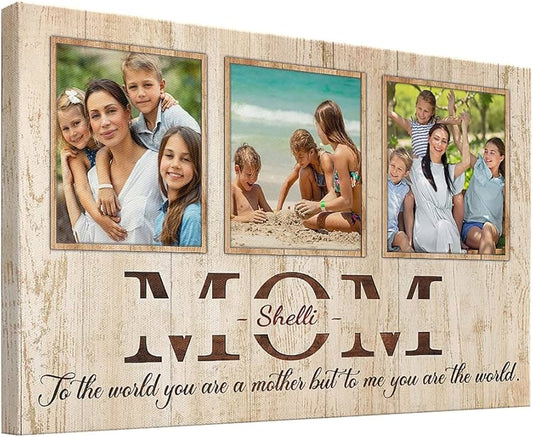 (M32) MOM-TO THE WORLD YOU ARE A MOTHER BUT TO ME YOU ARE THE WORLD- CANVAS POSTER (Copy)