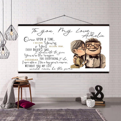 (Cv47) TO MY WIFE-ONE UPON A TIME -Carl & Ellie-UP - CANVAS POSTER