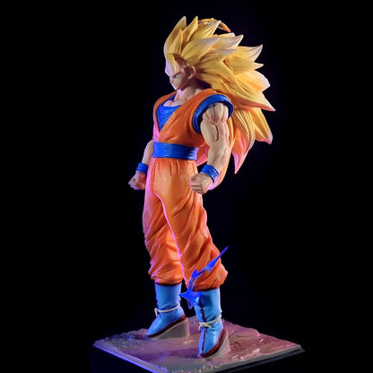 Dragon Ball - DRT017 - Anime Dragon Ball Z Figure SSJ3 Goku Figure PVC Super Saiyan 3 Goku Collectible Model Toys Gifts