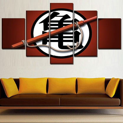 Dragon Ball - 5 Pieces Wall Art - Kame Sect - Printed Wall Pictures Home Decor - Dragon Ball Poster - Dragon Ball Canvas