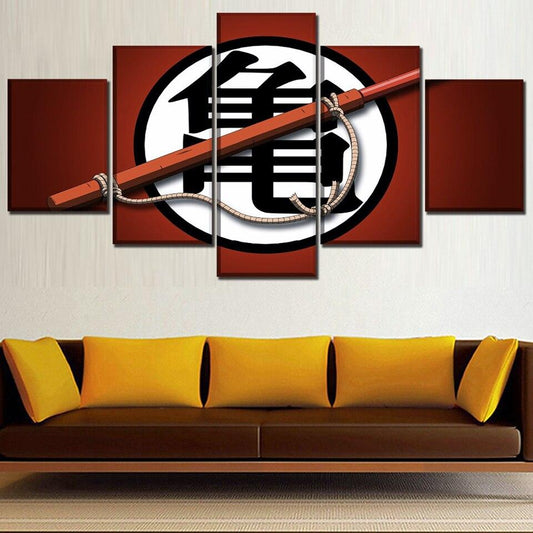 Dragon Ball - 5 Pieces Wall Art - Kame Sect - Printed Wall Pictures Home Decor - Dragon Ball Poster - Dragon Ball Canvas