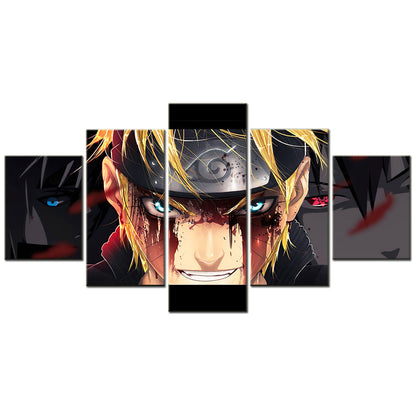 Naruto - 5 Pieces Wall Art - Uzumaki Naruto 6 - Printed Wall Pictures Home Decor - Naruto Poster - Naruto Canvas