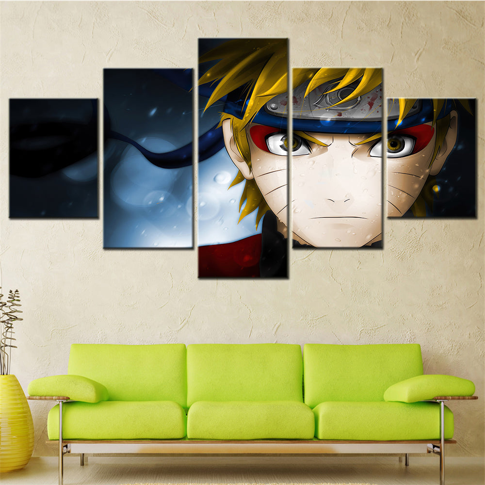 Naruto - 5 Pieces Wall Art - Uzumaki Naruto 7 - Printed Wall Pictures Home Decor - Naruto Poster - Naruto Canvas