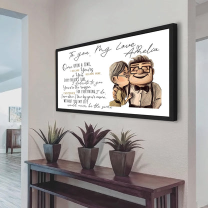 (Cv47) TO MY WIFE-ONE UPON A TIME -Carl & Ellie-UP - CANVAS POSTER
