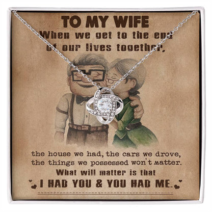 (X1D) TO MY WIFE-Carl & Ellie-UP (2009 film) -I HAD YOU AND YOU HAD ME-NECKLACE