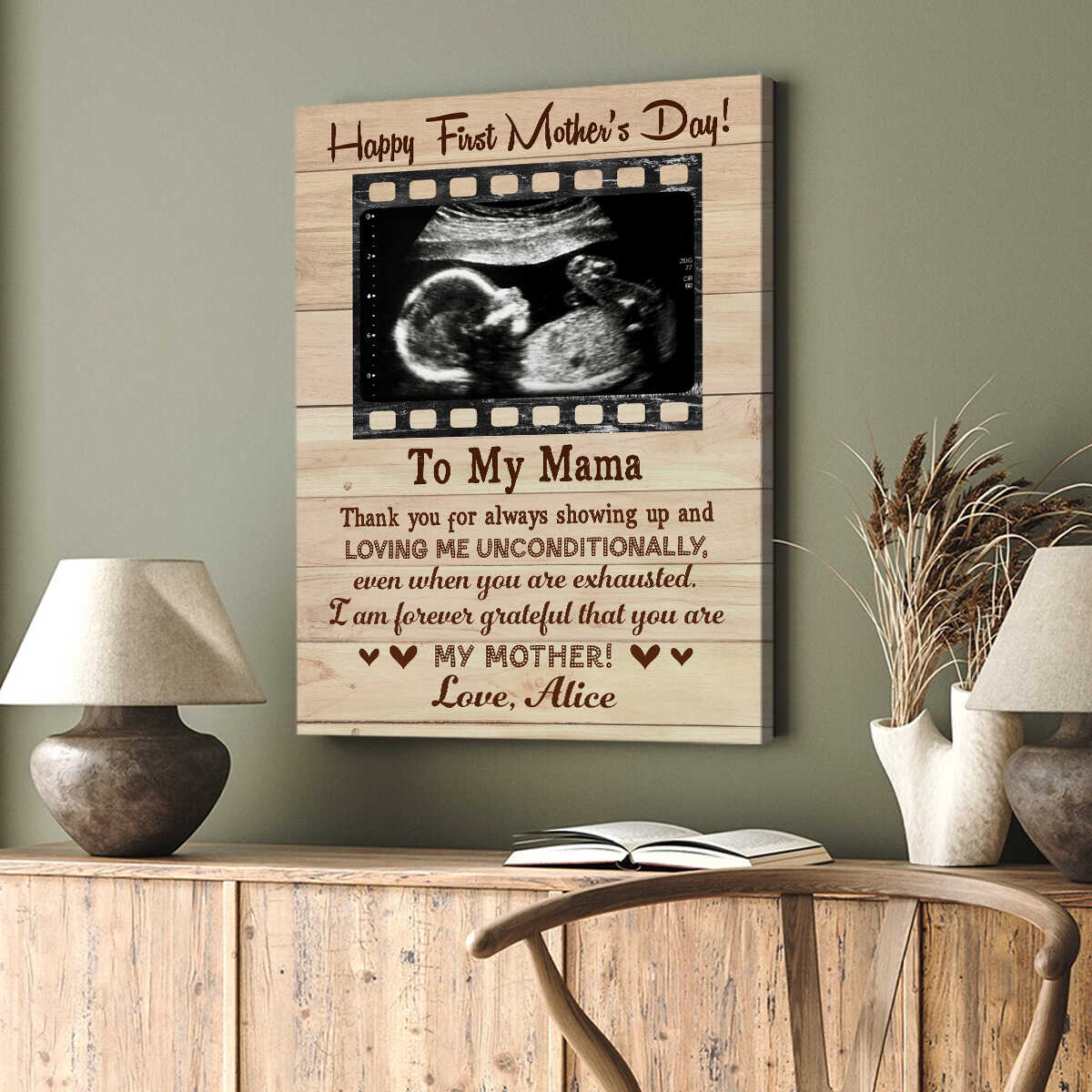 (M38) - TO MY MAMA-HAPPY FIRST MOTHER'S DAY-CANVAS- POSTER (Copy)