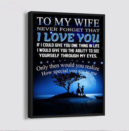 L4 LIGHTING FRAME CANVAS TO MY WIFE I LOVE YOU- DRAGON BALL - MUG CANVAS POSTER ALL STYLE