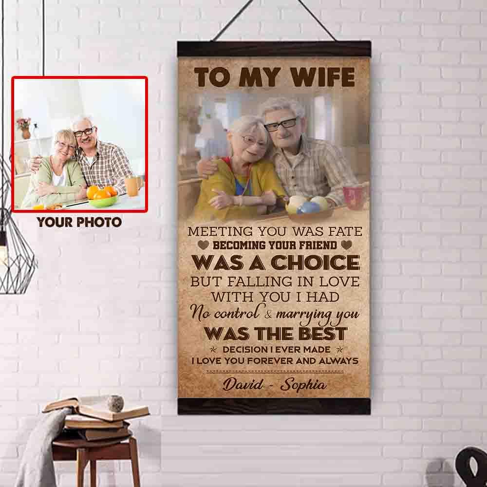 (X9)Carl & Ellie-UP - TO MY WIFE-MEETING YOU WAS FATE - CANVAS POSTER