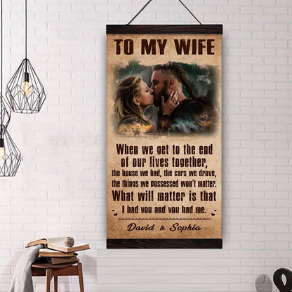 (Q1) Carl & Ellie-UP (2009 film) - TO MY WIFE-I HAD YOU AND YOU HAD ME- CANVAS - POSTER