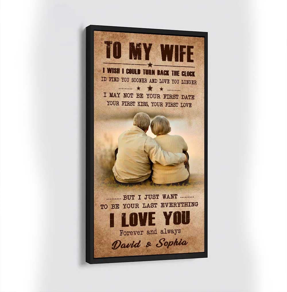 (X20) TO MY WIFE-I WISH COULD TURN ON THE CLOCK-Carl & Ellie-UP - CANVAS POSTER
