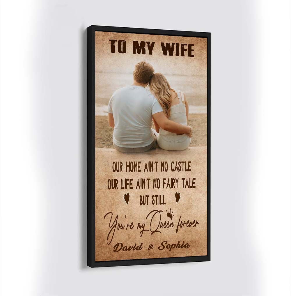 (X23) TO MY WIFE-YOU ARE MY QUEEN FOREVER-Carl & Ellie-UP - CANVAS POSTER