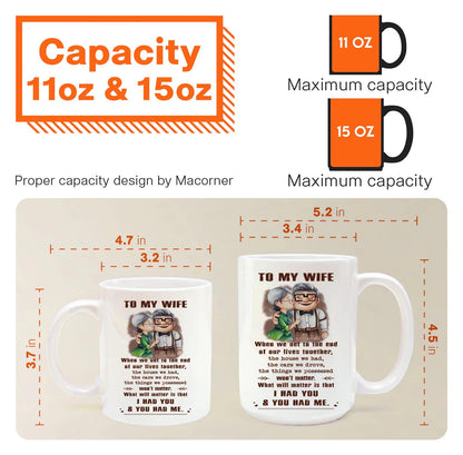 (X1M) TO MY WIFE-I HAD YOU AND YOU HAD ME-Carl & Ellie-UP - MUG