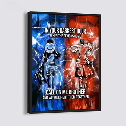 (CV24) CALL ON ME BROTHER- DRAGON BALL - GOKU VEGETA- SOLDIER - NARUTO - CANVAS POSTER ALL STYLE