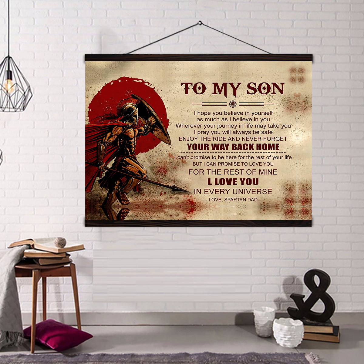 (CV26)  - English - To My Son Poster - Canvas - Your Way Back Home