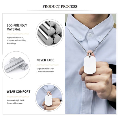 DRD025 - Call On Me Brother - Quitting Is Not - Goku - Vegeta - Dragon Ball - Engrave Double Silver Dog Tag