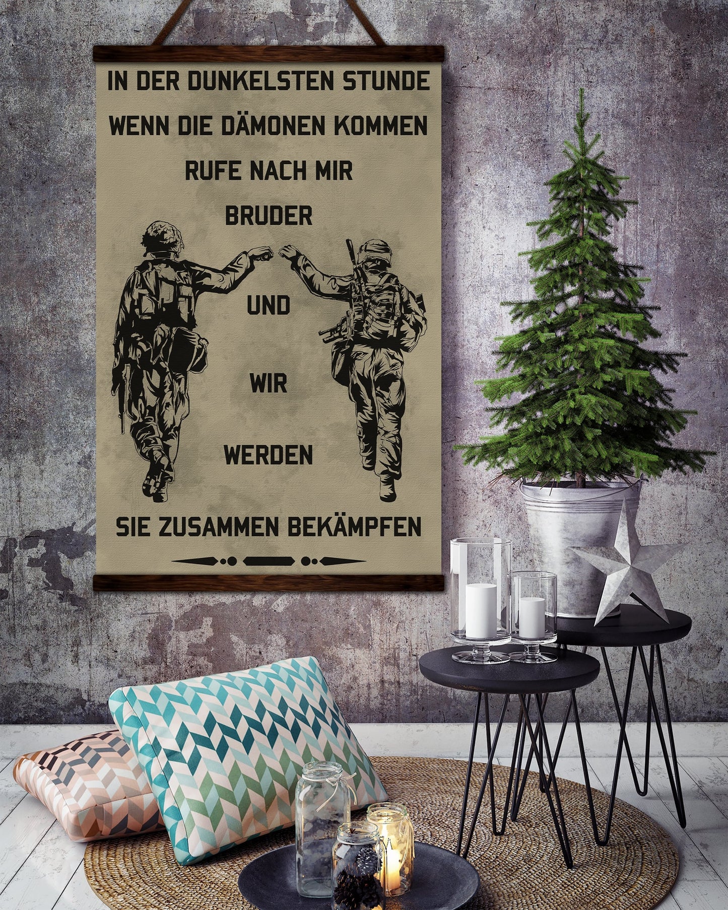SD002 - Call On Me Brother - Soldier - German - Vertical Poster - Vertical Canvas - Soldier Canvas