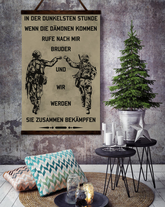 SD002 - Call On Me Brother - Soldier - German - Vertical Poster - Vertical Canvas - Soldier Canvas