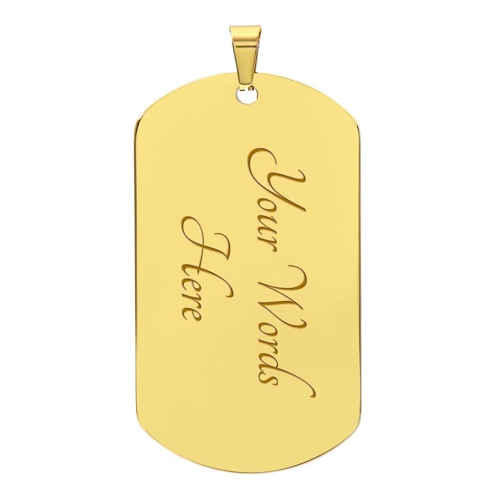 brother dog tag silver