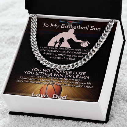 to my basketball son lhd